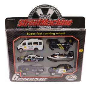 اسباب بازی مجموعه ماشین پلیس فلزی مدل Street Machine_اسباب بازی